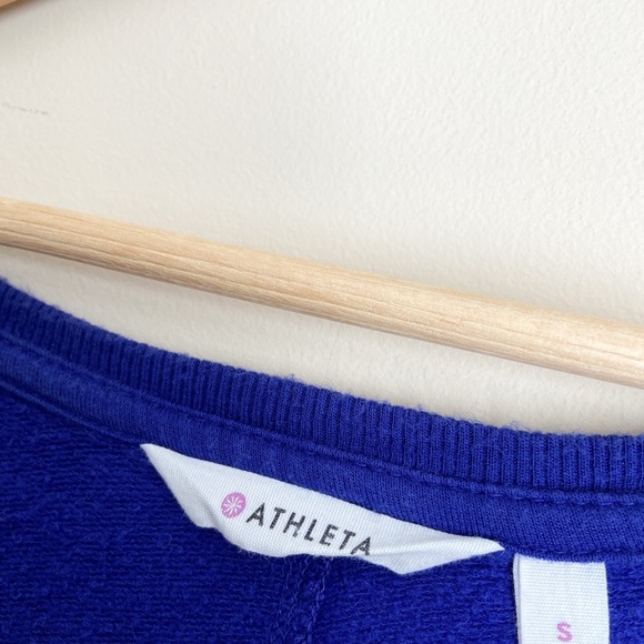 Athleta Blue Long Sleeve Tee with Sleek Thumb Holes - Picture 3 of 5